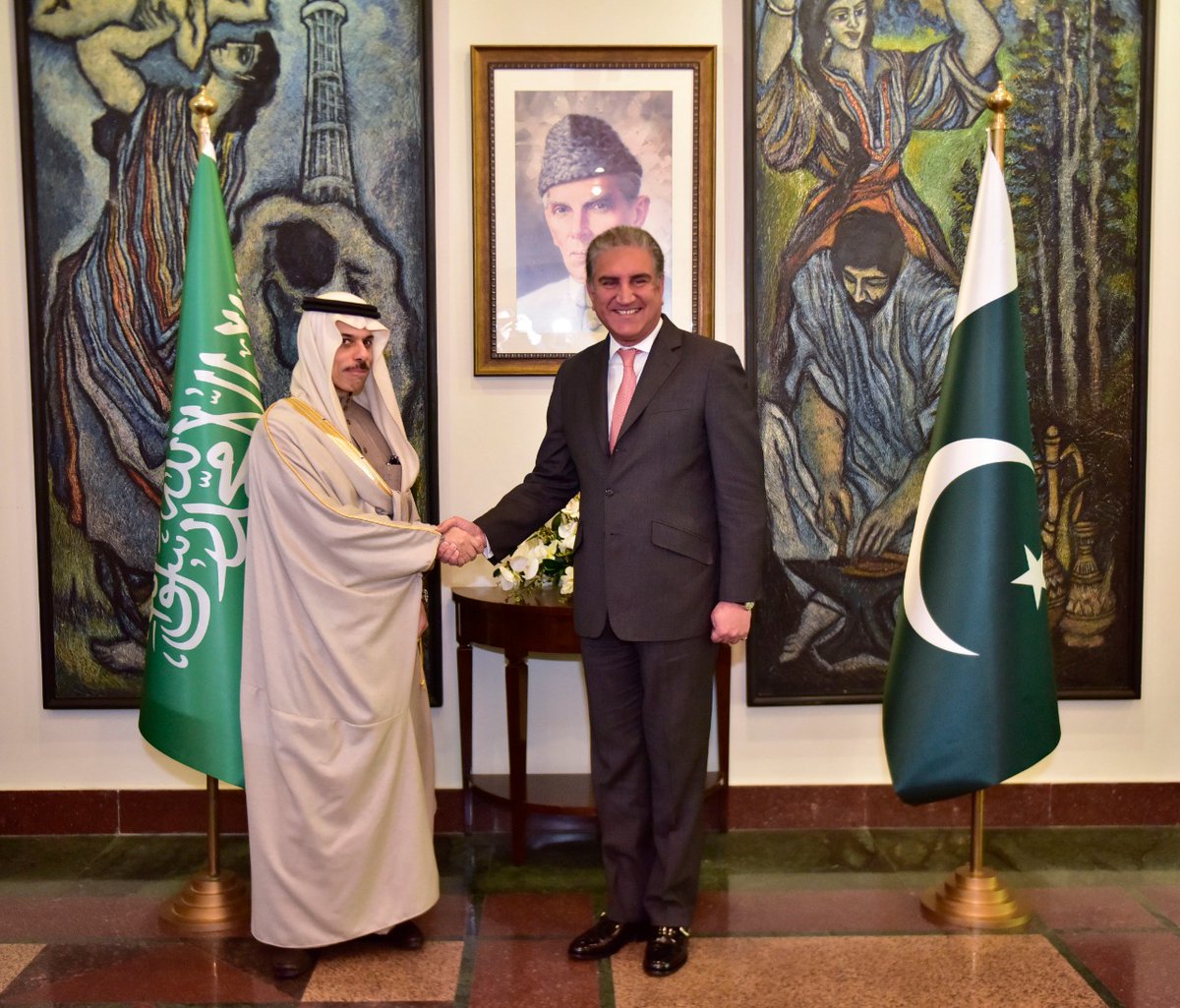 Read more about the article Saudi Foreign Minister meets Pakistani Counterpart to discuss Bilateral ties