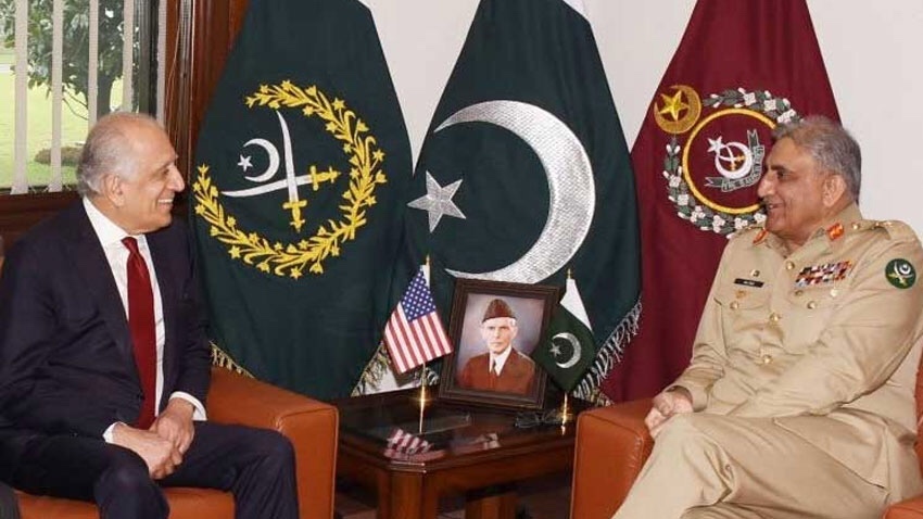 Read more about the article Afghan Peace Process: Zalmay Khalilzaad calls on Army Chief Gen Bajwa