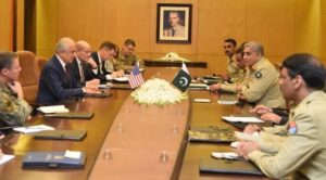Read more about the article US Envoy Zalmay Khalilzaad and NATO Commander meets COAS Gen Qamar Javed Bajwa at GHQ