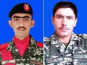 Read more about the article Two soldiers martyred as military intercepts terrorists at Pak-Afghan border