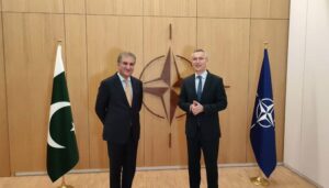 Read more about the article FM Shah Mahmood Qureshi meets NATO chief, discuss Afghan Situation