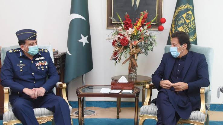 Read more about the article Air Chief Marshal Zaheer Ahmad Babar has called on PM Imran Khan