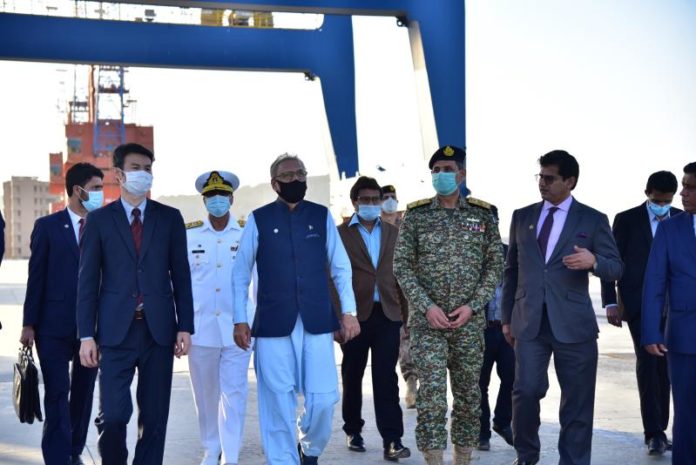 President Arif Alvi in Gwadar